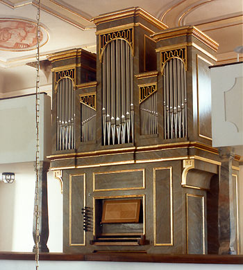 Kath. Pfarrkirche St. Anna, Jungnau (Sigmaringen-) [Mönch-Orgelbau Überlingen: ORGEL-DISPOSITION]