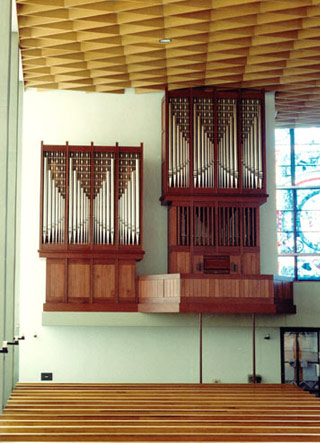 Kath. Pfarrkirche St. Bernhard, Mannheim [Mönch-Orgelbau Überlingen: ORGEL-DISPOSITION]