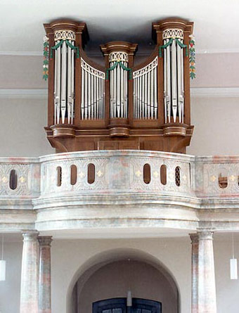 Kath. Pfarrkirche St. Valentin, Rohrbach (Eppingen-) [Mönch-Orgelbau Überlingen: ORGEL-DISPOSITION]